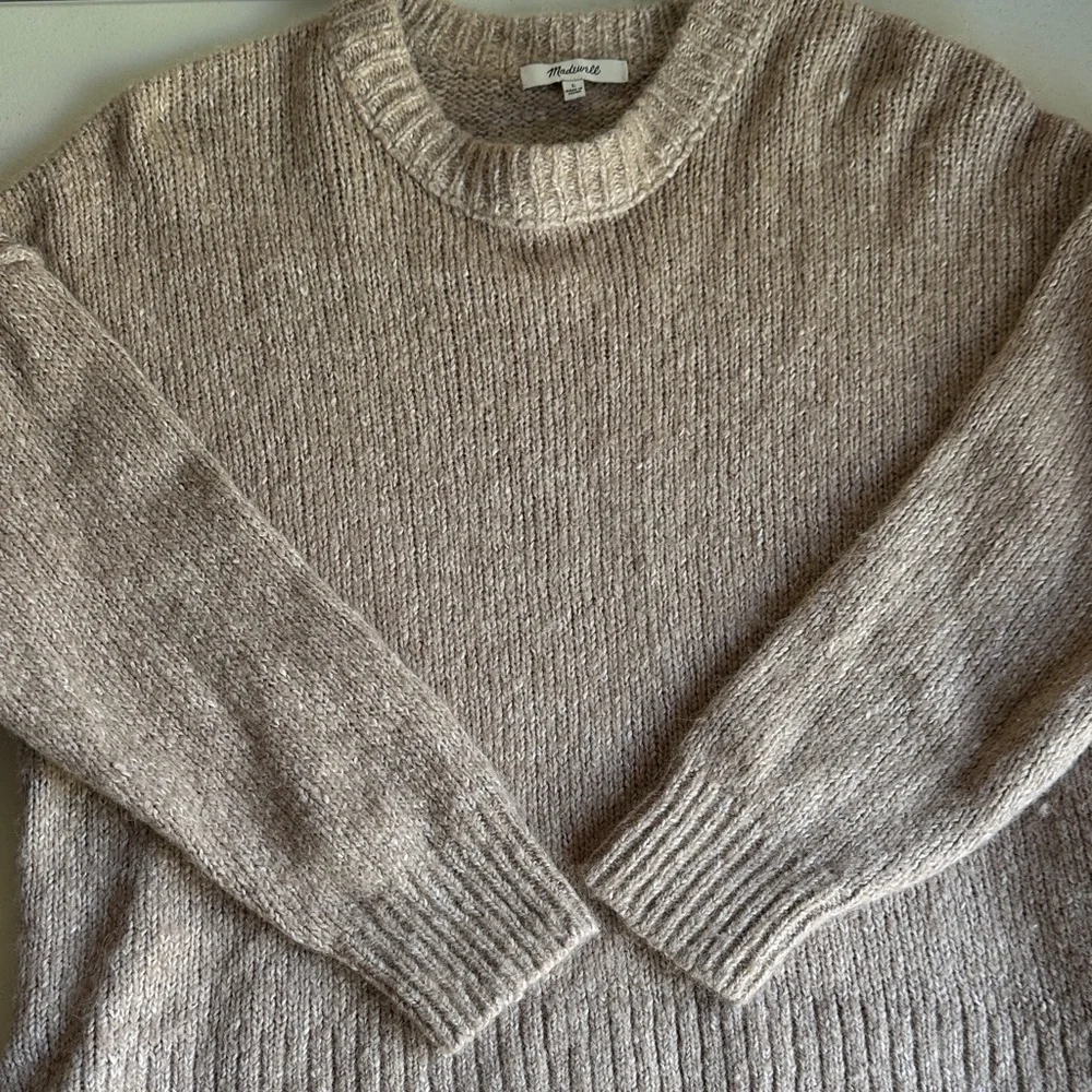 Alpaca Madewell Women's Beige Knit Sweater